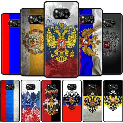 Vintage Russia Flag Cell Phone Case for XiaoMi Poco X3 NFC M3 F1 F3 Mi 10T 9T Note 10 10T Pro A2 Lite 5G 11 9 SE CC9 Cover