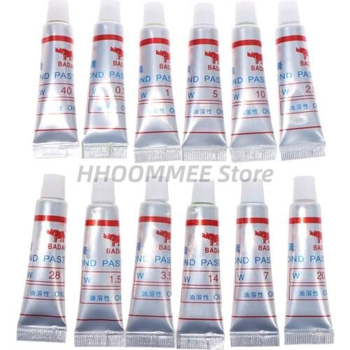 W1~40 Diamond Grinding Polishing Paste Lapping Compound Metal Glass Jade Amber Buffing Abrasive Tools