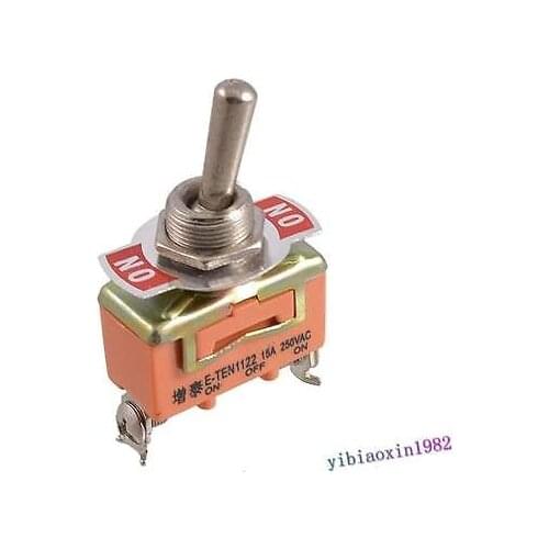 10pcs 15A/250V AC ON/OFF/ON 3 Positions 3 Pin SPDT Latching Toggle Switch