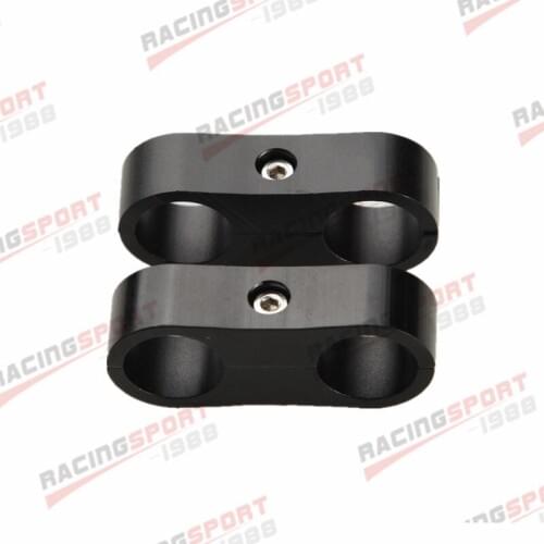 2PCS -6AN AN6 AN-6 6AN 13.5mm Billet Fuel Hose Separator Fittings Adapter