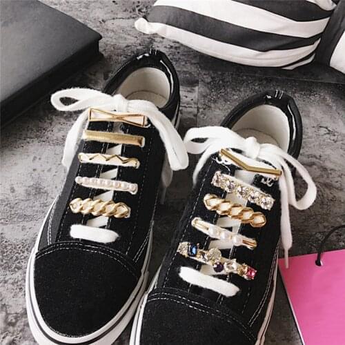 Shoes Accessories Gifts Fashion Mini Alloy + Acrylic Shoe Clips Shoelaces Clips Decorations Charms Faux Pearl Rhinestone 1pc