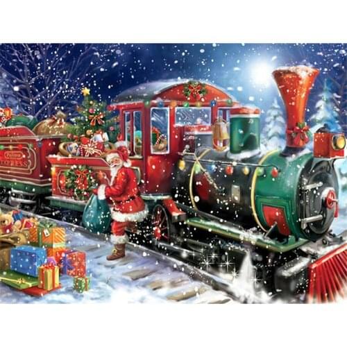 5d Santa Claus diy Diamond Painting Full Drill Square round diamond Embroidery Cross Stitch Christmas gift home Decor YG2245