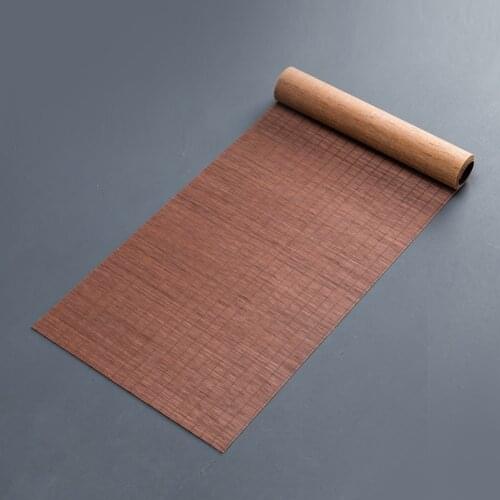 Tea Ceremony Natural Bamboo Table Pad For Home Hotel Teahouse Japanese Style Durable Table Mat For Plate Bowl Teacup Teapot