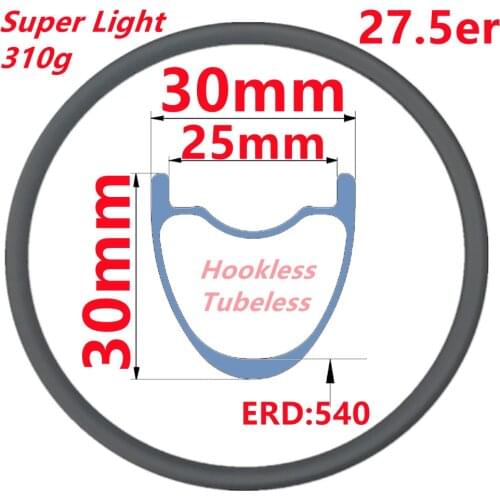 Quick Sale Carbon MTB Wheel Rim 27.5er Carbon Wheels Rim Super Light MTB Bicycle Wheel Rims