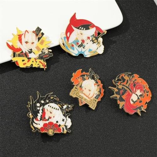 Game Arknights Brooches Cartoon Figure Enamel Pins Badge Brooch Backpack Bag Collar Lapel Jewelry Gifts for Kids