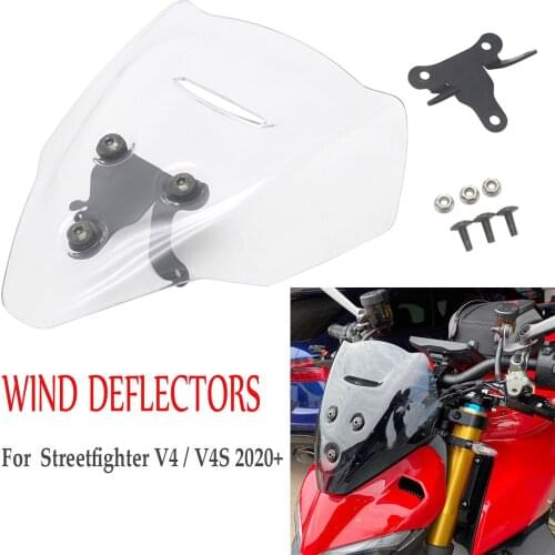For DUCATI Streetfighter V4 V4S V4 S 2020 2021 Motorcycle Accessories Windscreen Windshield Viser Baffle VIsor Wind Deflectors