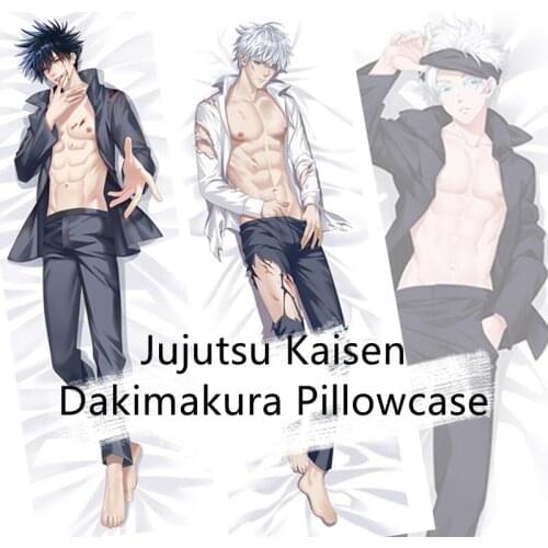Anime Jujutsu Kaisen Gojo Satoru Fushiguro Megum Dakimakura Hugging Body Pillow Case Props Double-sided Pillowcase