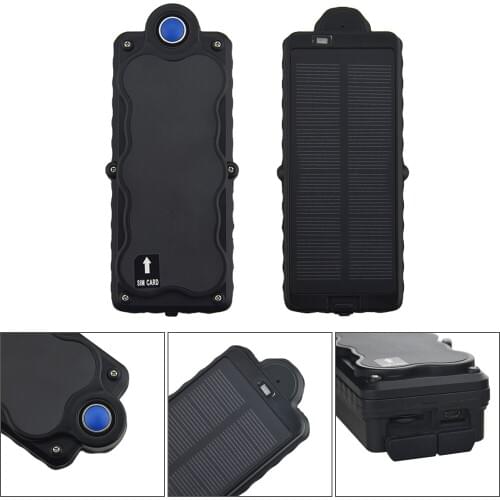 GPS Vehicle Tracker TK05S with Solar Panel&Wifi Function GPS Tracker Strong Magnet Anti Theft Tracker with Listening Function