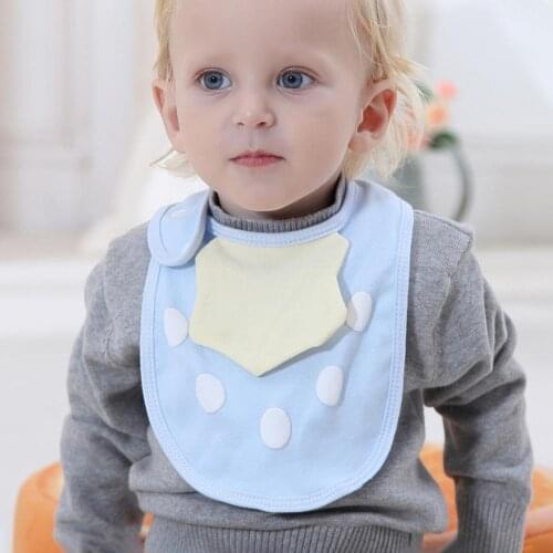 Cotton Waterproof Cartoon Baby Newborn Infant Feeding Dribble Saliva Towel Bibs