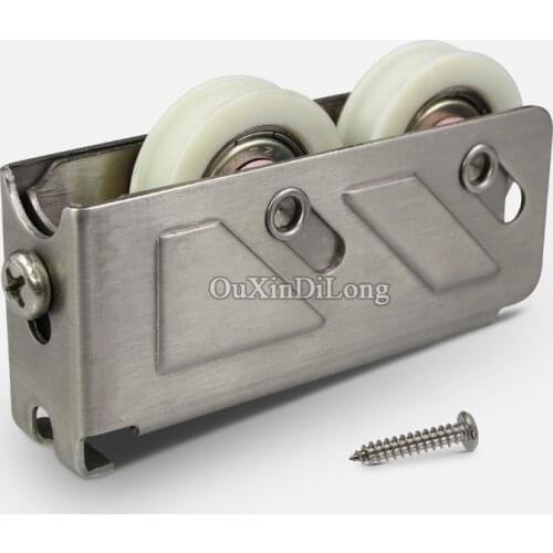 HOT 4PCS/lot 888 Type Door and Window Double Wheel Nylon Pulley Rollers Aluminum Alloy Sliding Door & Window Door Dual Wheels