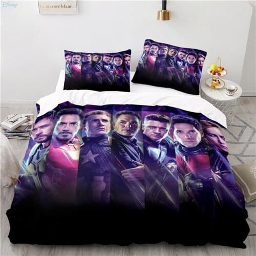 Disney Marvel Avengers Captain America Bedding Set Duvet Covers Pillowcase Comforter Cover Adults Bed Linen Baby Kids Boys Gifts