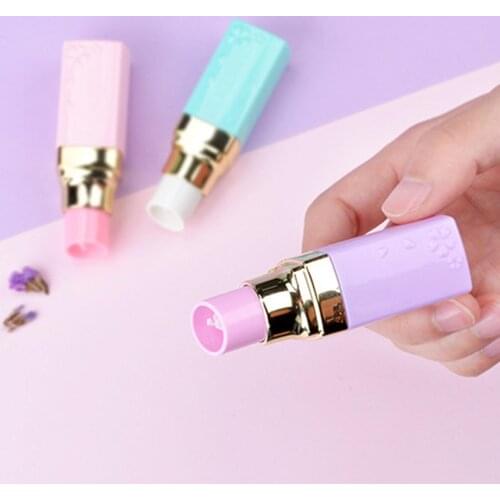Cute Lipstick Shape Correction Tape Office School Lovely Corrector Stationery