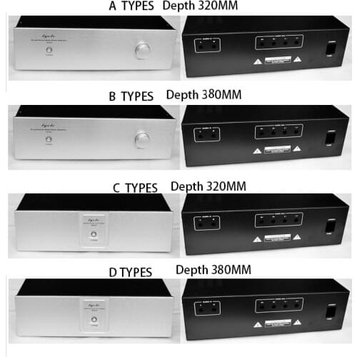 KYYSLB 430*120*328MM/388MM A4312 Amplifier Chassis DIY Shell Enclosure Standard Version Pure Rear Power Amplifier Case Box