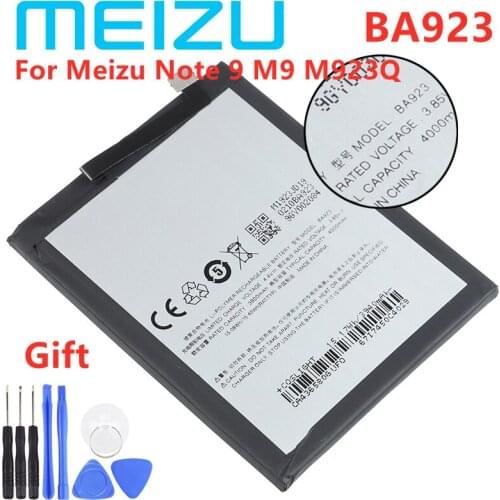 Meizu New Original 4000mAh BA923 Replacement Battery For Meizu Note 9 M9 M923Q Batteries