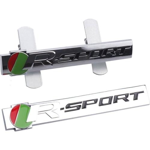 3D Metal R Sport Car Front Grille Emblem Badge For Jaguar XFR XF Sportbrake F-Type S-Type Svr S TYPE Car Sticker Auto Decoration