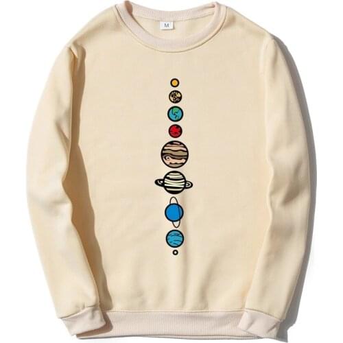 2021 New Planets Color Mens Hoodie Spring and Autumn Polar Fleece Hoodie Fashion Fitness Hoodie Streetwear