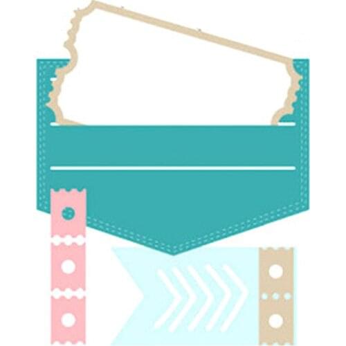 Envelope Pocket Set 2021 New Metal Cutting Dies Stencils for DIY Scrapbooking Photo Album Decorative Embossing DIY Paper Cards