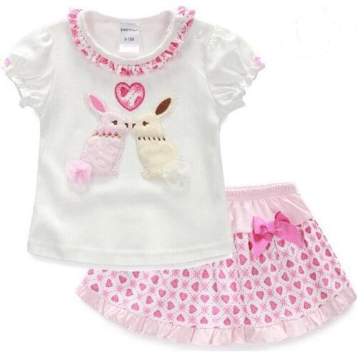 Baby Girl Clothes,Summer,Kid Girl Clothing Set,Toddler Girls Clothing,T-shirt+Dress 2 Pcs Set,For 12M-3Years