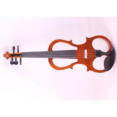 Orange 5 -String 4/4 New Electric Acoustic Violin #5-2518# i can make any color