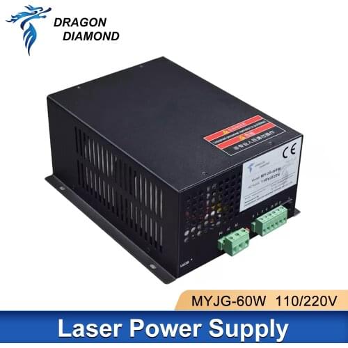 DRAGON DIAMOND 60W CO2 Laser Power Supply Laser Engraver For CO2 Laser Engraving Cutting Machine MYJG-60W Category