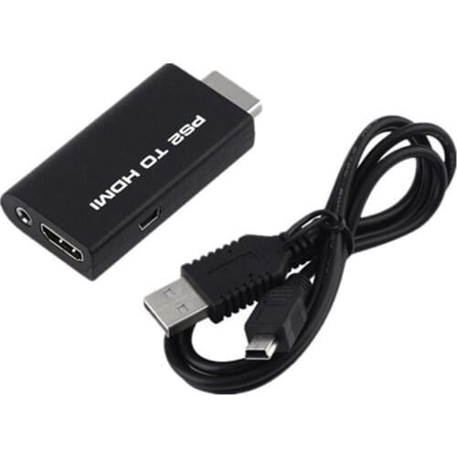 Portable for PS2 to HDMI-compatible Audio Video Converter Adapter AV HDMI-compatible Cable For PlayStation 2 Plug And Play Parts