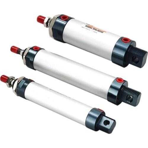 MAL Series Mini Pneumatic Cylinder 16/20/25/32/40mm Bore 25-400mm Stroke Double Acting Aluminum Alloy Air Cylinder Free Shipping