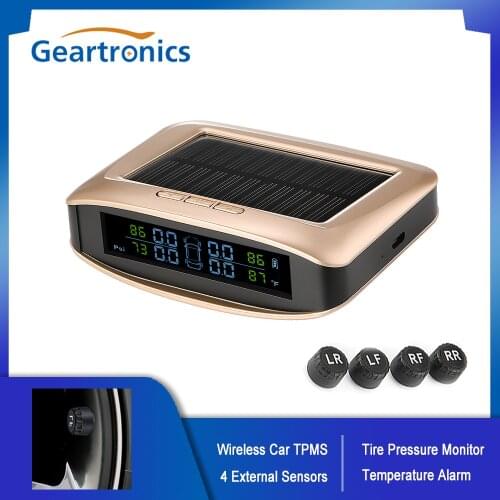Wireless Car TPMS With 4 External Sensors Vehicle Tire Pressure Monitor Temperature Alarm System Waterproof Driver Fatigue Alarm