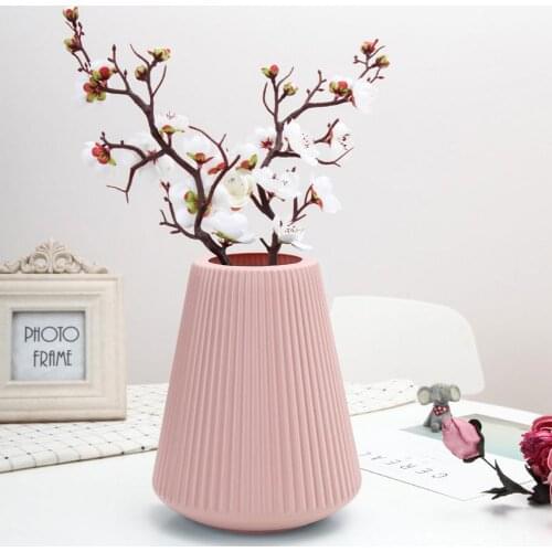 Nordic Ins Ceramic Vase Colorful Plastic Ornaments Crafts Vegetarian Ceramic Flower Pot Art Vases Home Decoration Ornament Gifts