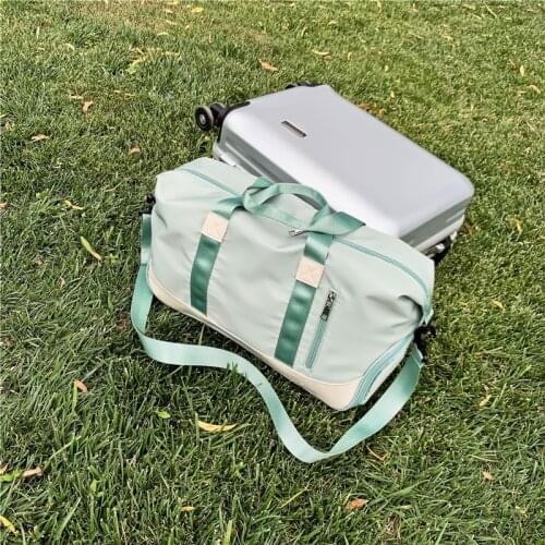 High Quality Women Travel Bag Waterproof Weekender Bags Oxford Cloth Luggages Handbag Shoulder Bag Traveling Bag Dry and Wet 50