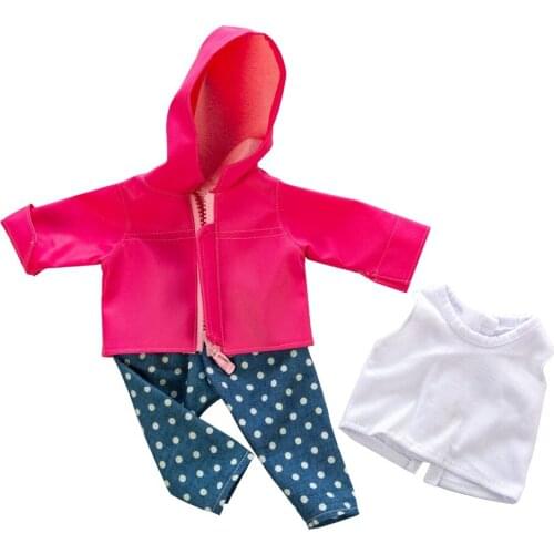 High quality Jacket Clothes Fit For born baby 43cm Doll Clothes Doll Accessories For 17inch Baby Doll