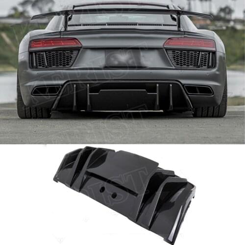 Carbon fiber rear diffuser carbon fiber rear lip for Audi R8 carbon fiber rear chin low spoiler 2016-2020