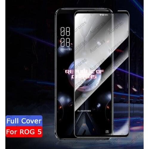 Auroras For ASUS Rog Phone 5 Glass Screen Protector Film 9D Full Cover Tempered Glass Screen For Asus Rog5 Glass