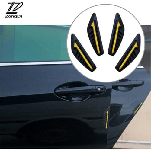 ZD Car bumper For Honda civic Ford focus 2 3 mk2 mondeo mk4 Nissan qashqai j11 juke tiida 4PCS Car door anti-collision stickers