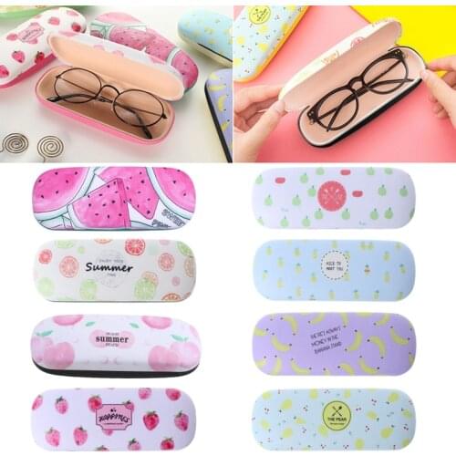 Women Man Protable Fruit Sunglasses Hard Eye Glasses Case Eyewear Protector Box Pouch Bag Eyewear Storage