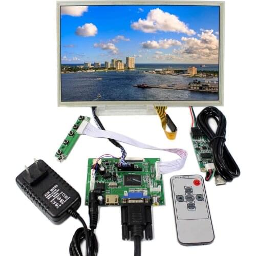 10.2" 1024x600 LCD Screen CLAA102NA0ACW HD MI VGA AV LCD Controller Board M.NT68676.2A 10.2inch HSD100IFW1 Touch screen