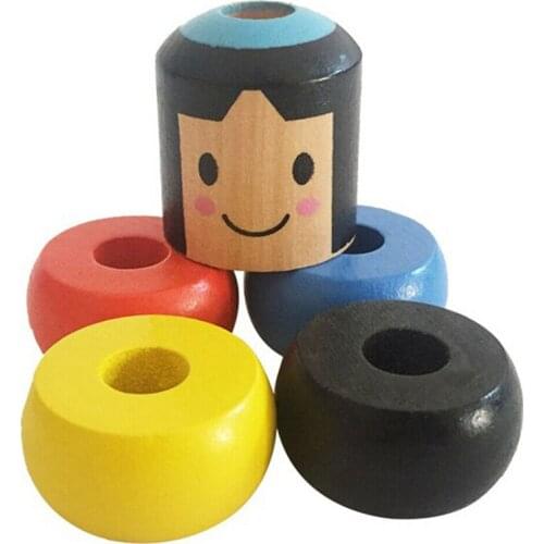 1set Unbreakable Wooden Man Magic Toy Magic Tricks Close Up Stage Magic Props Comedy Mentalism Fun Toy Accessories