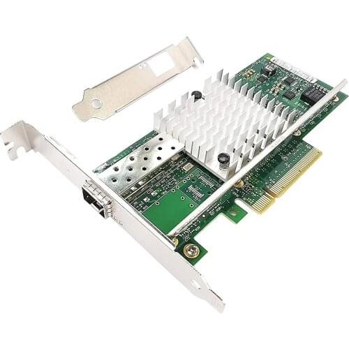 10Gb PCI-E Network Card Network Module for X520-DA1 Network Adapter with Low & High Profile Bracket Computer Accessory