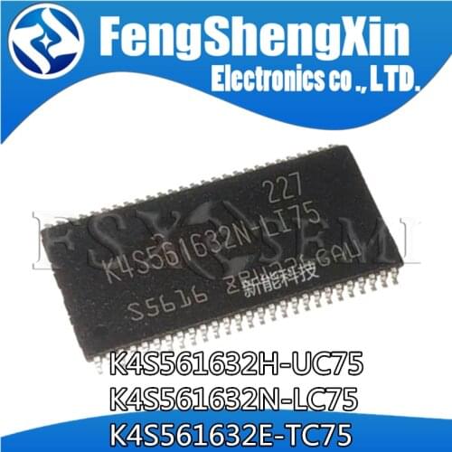 10pcs K4S561632H-UC75 K4S561632N-LC75 K4S561632E-TC75 32M TSOP54 IC