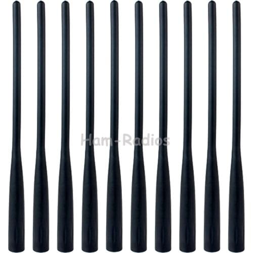 10PCS Walkie Talkie VHF 136-174MHz Antenna Male for ICOM FA-S270C IC-95 IC-R5 IC-R6 IC-E80 E91 E92 Two Way Radio