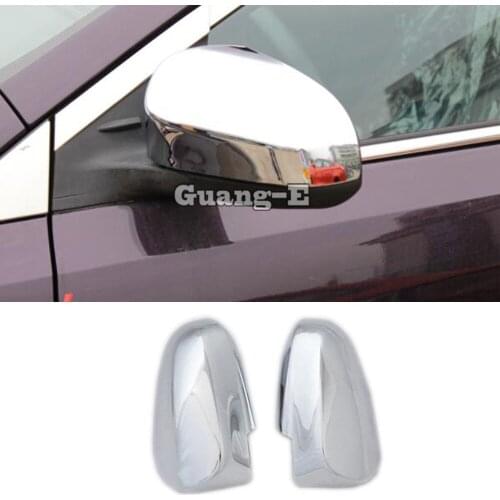 For Toyota Vios/Yaris/sedan 2014 2015 2016 ABS chrome back rear view Rearview Side Mirror Strip Cover stick trim panel lamp 2pcs