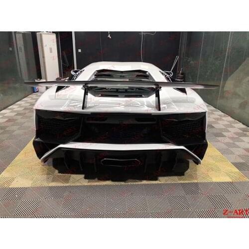 2011-2018 Z-ART Aventador SV Carbon fiber rear wing for LP700 carbon fiber rear spoiler for Aventador carbon fiber tail wing