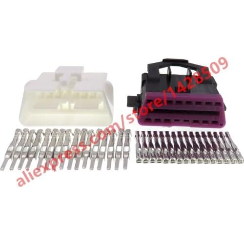 1 Sets 16 Pin Automotive OBD Diagnostic Socket Auto Plug Wiring Harness Connector For VW Audi 3A0972695A