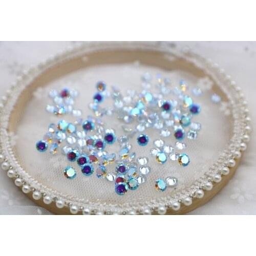 AAAA Artificial Cutting Round Cubic Zirconia Plating AB Jewelry Mosaic Accessories