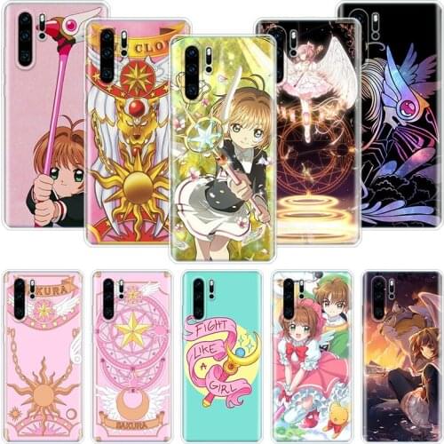 Card Captor Sakura Anime Phone Case For Huawei Honor 10 9 20 9X 8A 8X 8S 7A 7X Lite Pro 10i 20i Y5 Y6 Y7 Y9 2019 Cover Coque