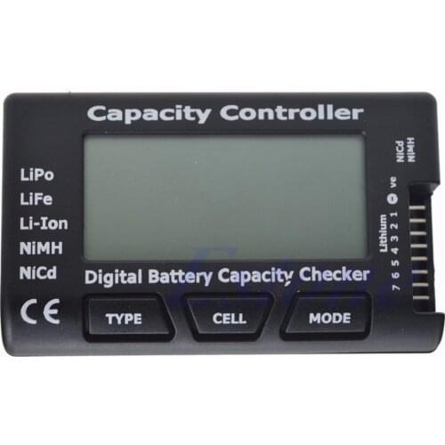Digital Battery Capacity Checker RC CellMeter 7 For LiPo LiFe Li-ion NiMH Nicd