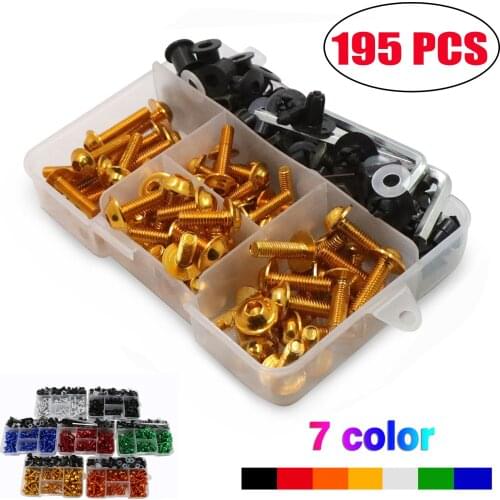 For BMW F850GS F650GS R1200GS R1250GS R1200RT K1200R K1200S K1600GT/GTL F800R CNC Full Fairing Bolts Kit Bodywork Screws Nut