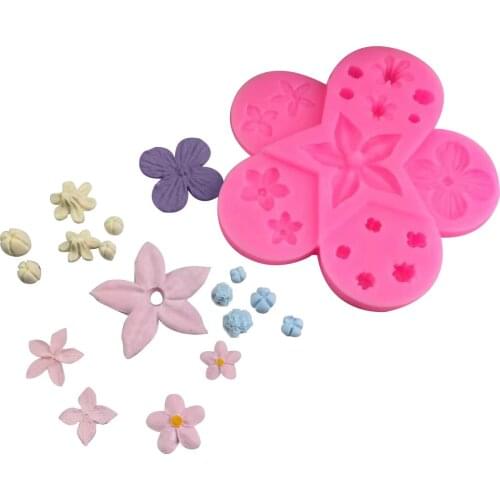 Border Flower Silicone Molds Wedding Cupcake Topper Fondant Cake Decorating Tools Soap Resin Clay Candy Chocolate Gumpaste Mould