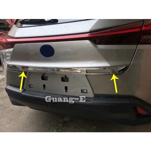 Car Cover Stainless Steel Rear Tail Door Bottom Tailgate Trunk Lid Tail Gate Trim For Lexus UX 200H 250H 260H 2019 2020 2021