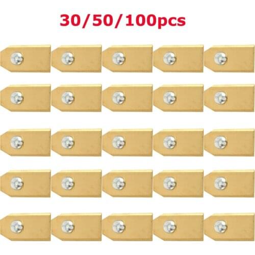 0.75MM Titanium Coated stainless steel Lawn Mower Blade Replacement + Screw Parts for Husqvarna Automower 30/50/100pcs