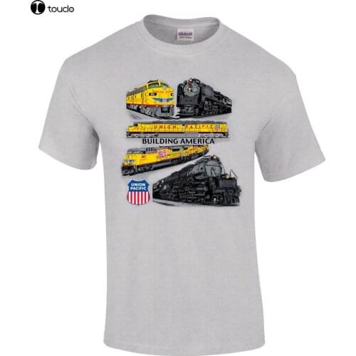 Hot New 2019 Summer Fashion Union Pacific Collage Authentic Railroad T-Shirt [64] Tee Shirt